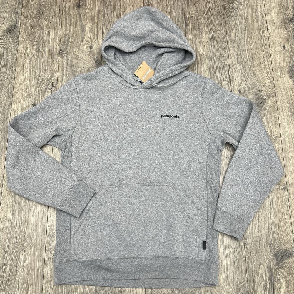 Patagonia Hoodie Sz Small Mens Size Medium Womens Grey Fitz Roy Icon Uprisal